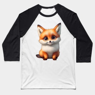 Super Cute Adorable, Baby Fox Baseball T-Shirt
